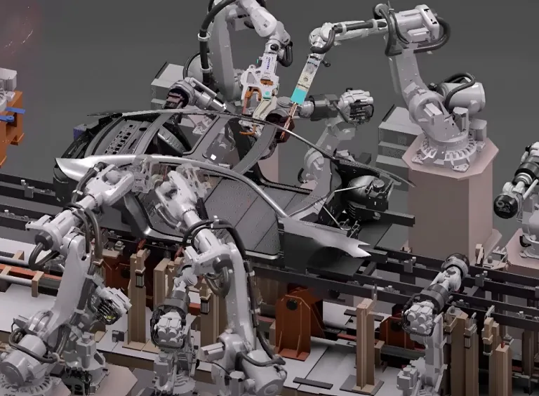 DELMIA robotics spot simulation
