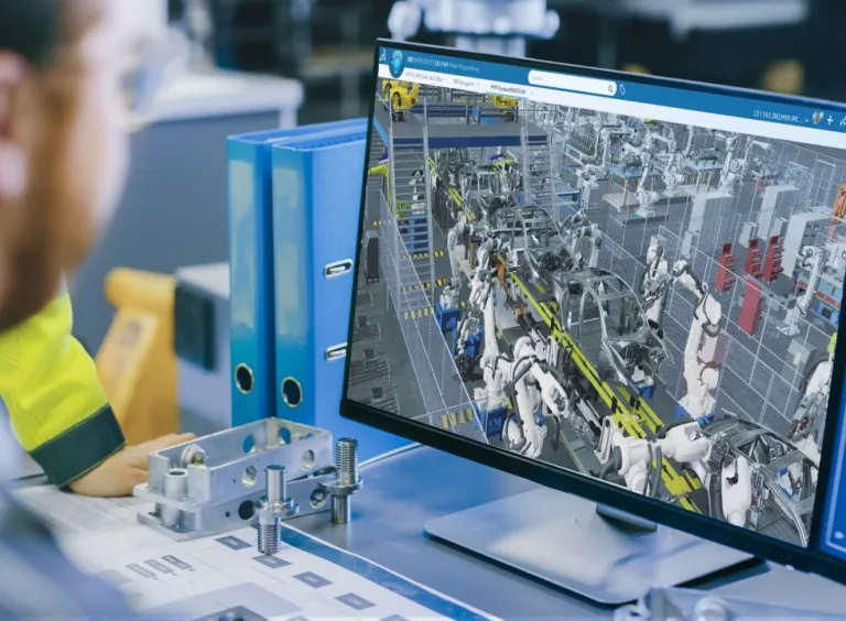 DELMIA robotics has virtual twin technology