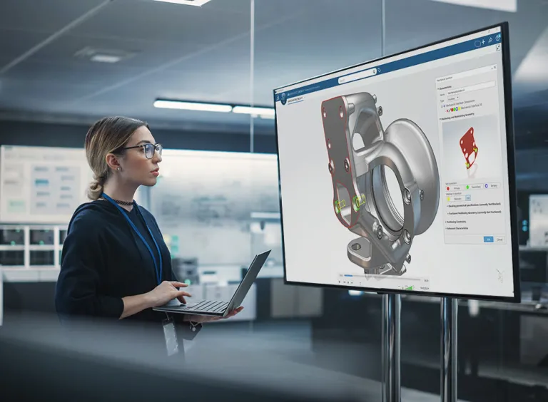 Stakeholder analyzing the design of the product