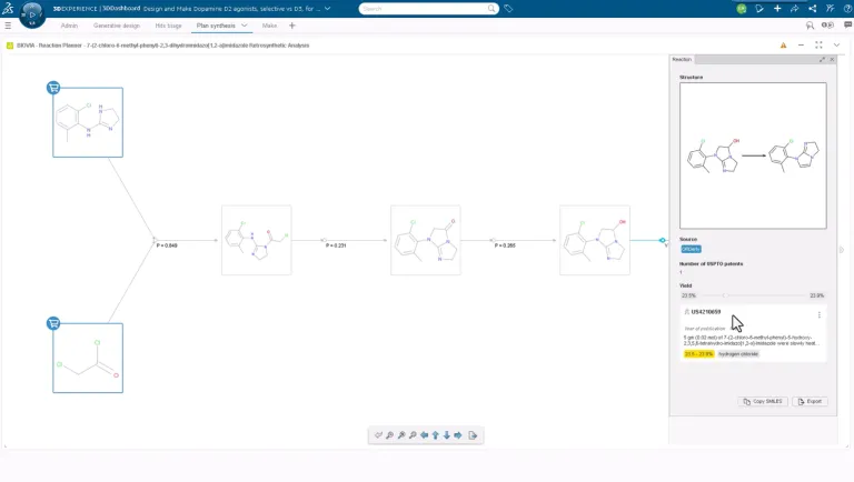 BIOVIA Retrosynthetic Analysis > Dassault Systèmes