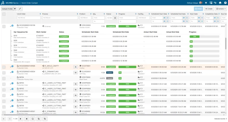 Connect manufacturing operations Enterprise Resource Planning Integration