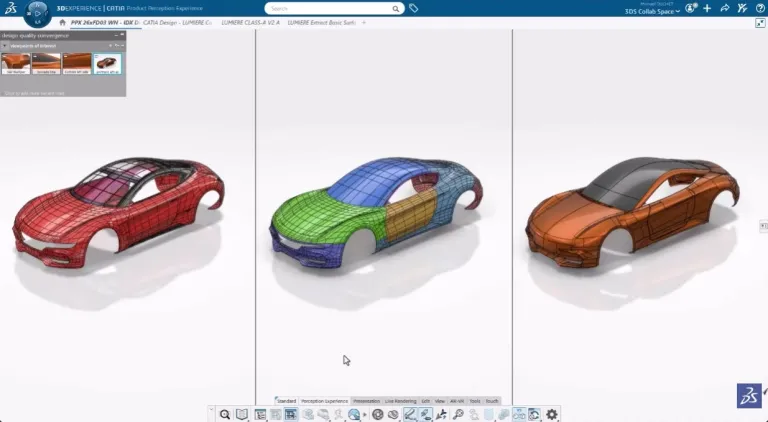 CATIA Surface Refinement IDX Display Modes > Dassault Systemes