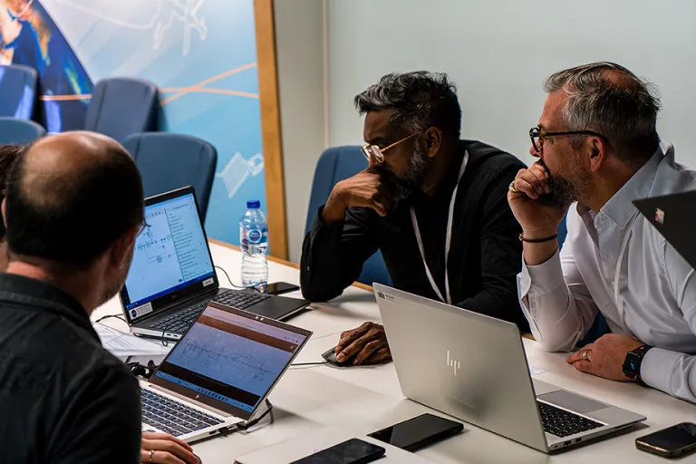 colleagues collaborating