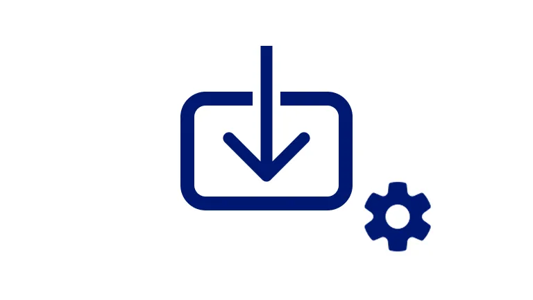 install your desktop app blue illustration