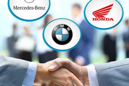  Begins working with major automobile manufacturers