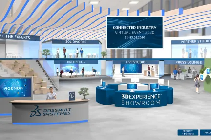 Messeerlebnis digital: Dassault Systèmes lädt zum virtuellen Event „Connected Industry“ ein