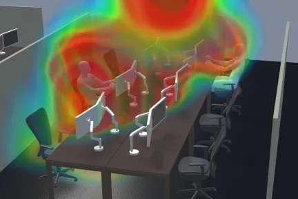 Infektionsrisiko durch Simulation senken: TECOSIM und Dassault Systèmes analysieren Luftströmungen von Büroflächen