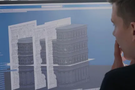 Geschichte hautnah erleben: Hochschule Trier erstellt virtuelles Modell der Porta Nigra im Rahmen der Initiative „The Only Progress is Human“ von Dassault Systèmes