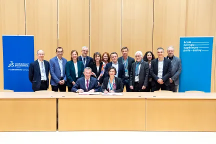 Dassault Systèmes and Ecole Normale Supérieure Paris-Saclay Sign MoU to Boost Virtual Twin Knowledge and Know-How