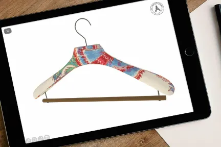 Authentiques Paris offers 3D customization of their luxury hangers