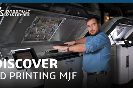 Video 3D Printing MJF Multi jet fusion - 3DEXPERIENCE Make