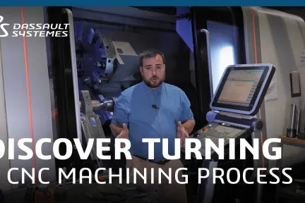 Video Turning cnc machining - 3DEXPERIENCE Make