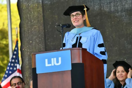 Claire Biot, Vice President Life Sciences & Healthcare Industry, Dassault Systèmes, Receives Honorary Doctorate from Long Island University