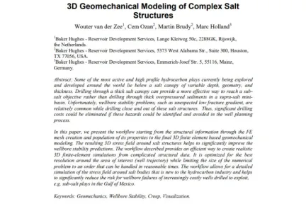 3D Geomechanical Modeling of Complex Salt Structures