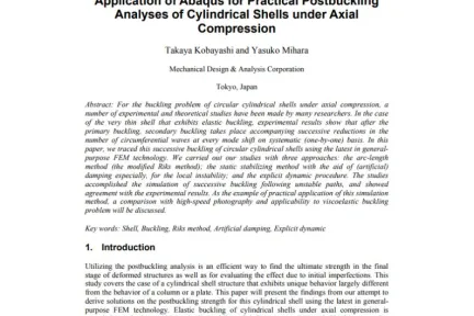 Application of Abaqus for Practical Postbuckling Analyses of Cylindrical Shells under Axial Compression