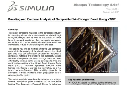 Composite materials offer significant design advantages in the aerospace industry. High strength and light weight are the two most attractive features for aircraft and space vehicle designs. However, their complex material behavior makes analysis of these
