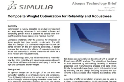 Composite Winglet Optimization for Reliability and Robustness