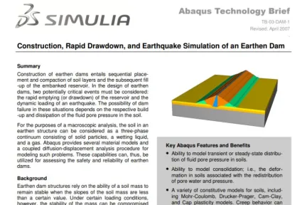 Construction, Rapid Drawdown, and Earthquake Simulation of an Earthen Dam
