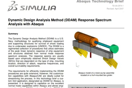 Dynamic Design Analysis Method Response Spectrum Analysis with Abaqus