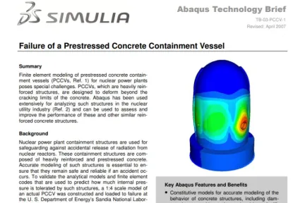 Failure of a Prestressed Concrete Containment Vessel