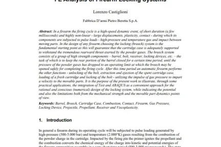 FE Analysis of Firearm Locking Systems