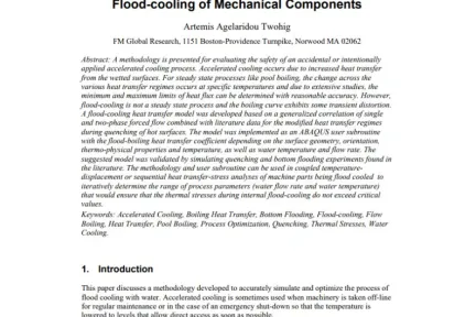 Flood-cooling of Mechanical Components