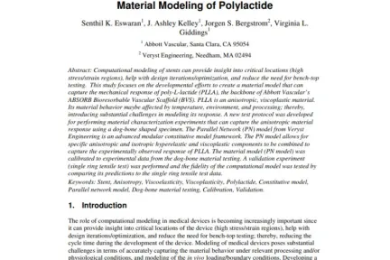 Material Modeling of Polylactide