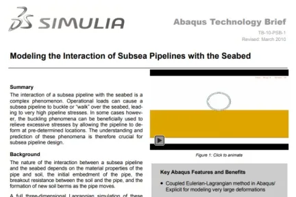 Modeling the Interaction of Subsea Pipelines with the Seabed