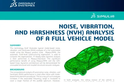 NOISE, VIBRATION, AND HARSHNESS ANALYSIS OF A FULL VEHICLE MODEL