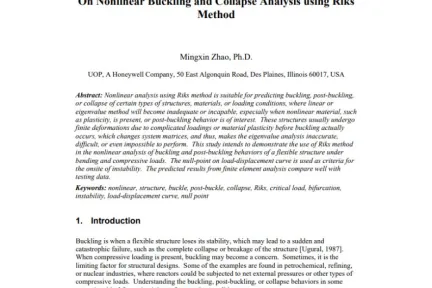 On Nonlinear Buckling and Collapse Analysis using Riks Method