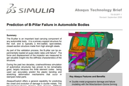 Prediction of B-Pillar Failure in Automobile Bodies