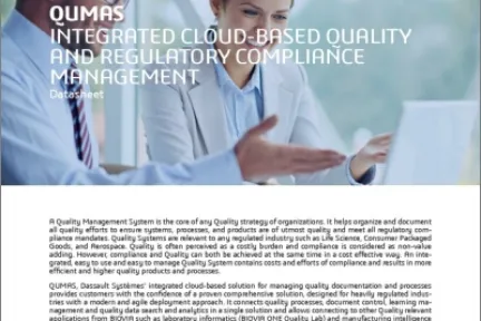 BIOVIA QUMAS EQMS Datasheet