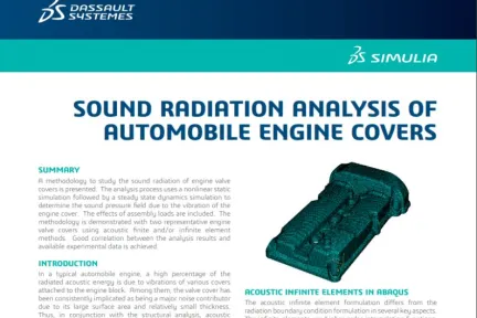 Sound Radiation Analysis of Automobile Engine Covers