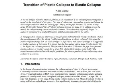 Transition of Plastic Collapse to Elastic Collapse