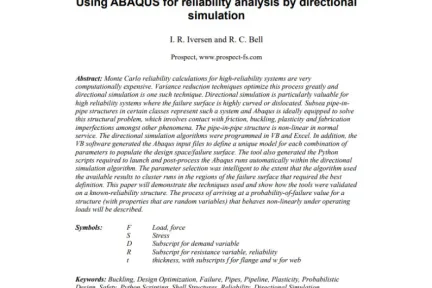 Using ABAQUS for reliability analysis by directional simulation