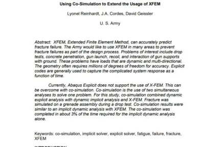Using Co-Simulation to Extend the Usage of XFEM
