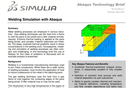 Welding Simulation with Abaqus