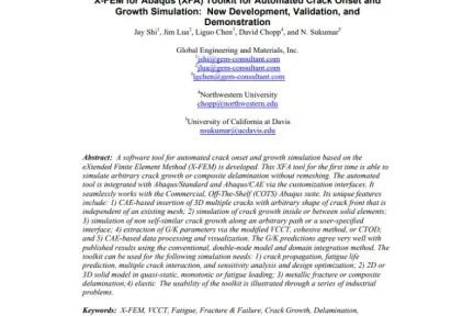 X-FEM for Abaqus Toolkit for Automated Crack Onset and Growth Simulation: New Development, Validation, and Demonstration