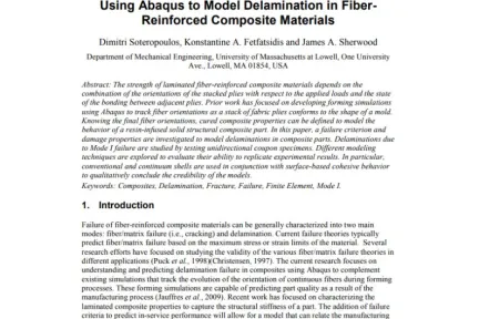Using Abaqus to Model Delamination in FiberReinforced Composite Materials