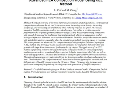 Advanced FEA Compaction Model Using CEL Method