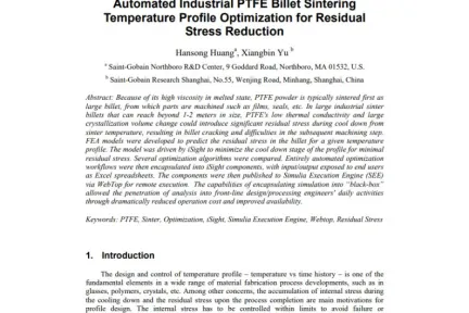 Automated Industrial PTFE Billet Sintering Temperature Profile Optimization for Residual Stress Reduction