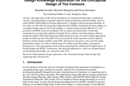 Design Knowledge Exploration for the Conceptual Design of Tire Contours