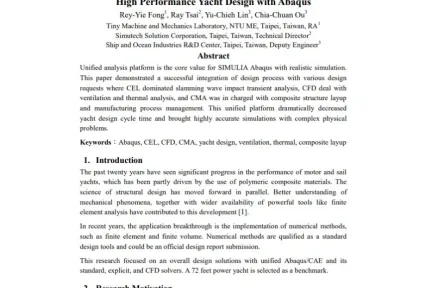 High Performance Yacht Design with Abaqus
