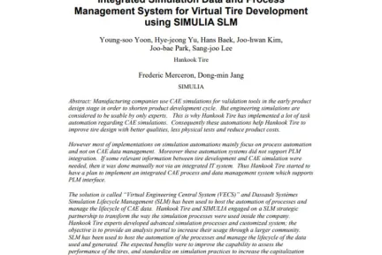 Integrated Simulation Data and Process Management System for Virtual Tire Development using SIMULIA SLM