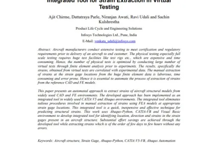 Integrated Tool for Strain Extraction in Virtual Testing