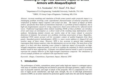 Modeling of High-Rate Ballistic Impact of Brittle Armors with Abaqus/Explicit