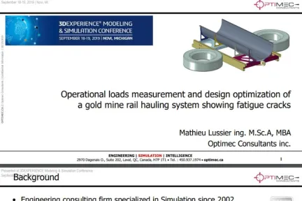 Operational loads measurement and design optimization of a gold mine rail hauling system showing fatigue cracks