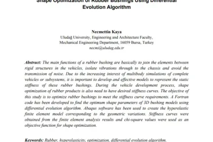 Shape Optimization of Rubber Bushings Using Differential Evolution Algorithm