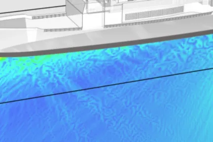 Wave6 simulation of underwater noise 