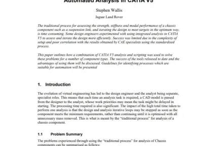 Automated Analysis in CATIA V5